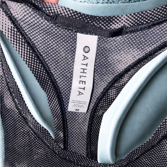 Athleta Gray Patterned Tank Top - Picture 3 of 3